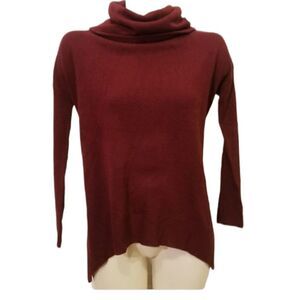 Susina Burgundy Cowl‎ Neck Sweater Sz SP